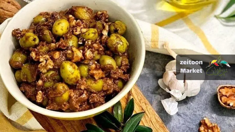 زیتون پرورده اصل گیلان | طرز تهیه + فروش عمده